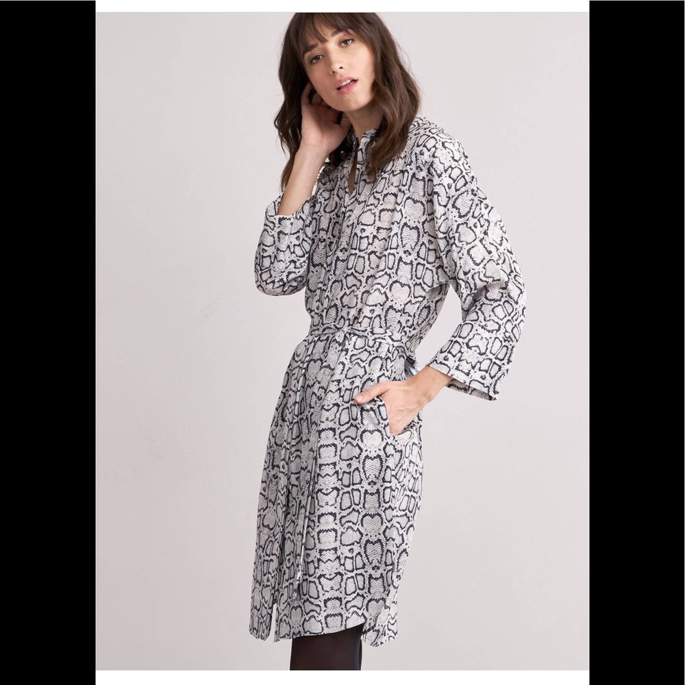 Repeat silk dress